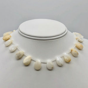 1 Creamy White African 15x10x5mm Opal Briolette Bead 4656/1 - PremiumBead Alternate Image 4