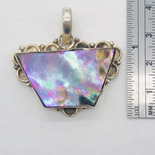 Load image into Gallery viewer, Mother of Pearl Sterling Silver Drop Pendant | 1 3/8&quot; Long | Blue | 1 Pendant
