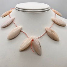 Load image into Gallery viewer, Pink Peruvian Opal Marquis Briolette 12 Bead Strand 10815C - PremiumBead Alternate Image 2
