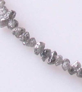 22cts Natural Platinum Druzy Diamond Bead Strand 10595 - PremiumBead Alternate Image 2