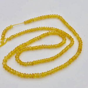 2 Genuine Unheated Canary Yellow Sapphire 3x2mm Faceted Beads 005734 - PremiumBead Alternate Image 3