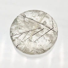 Load image into Gallery viewer, 1 Tourmalated Quartz 30mm Disc Pendant Bead 7652A
