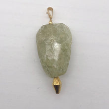 Load image into Gallery viewer, Chatoyant Green Hiddenite Kunzite Crystal 14K Gold Filled Pendant | 1 7/8&quot; |
