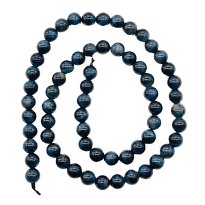 Tigers Eye Half Strand Round | 7 mm | Blue | 31 Beads |