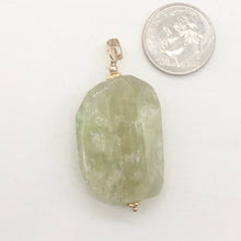 Load image into Gallery viewer, Kunzite Hiddenite 14K Gold Filled Crystal Pendant| 1 1/2&quot; Long|Green | 1 Pendant
