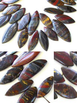 Designer Natural Tiger Iron Marquis Bead Strand 109467B - PremiumBead Primary Image 1
