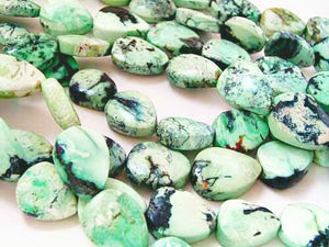 Icy Mojito Green Turquoise Teardrop Bead Strand 107417 - PremiumBead Alternate Image 2