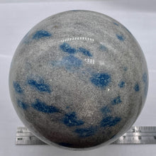 Load image into Gallery viewer, K2 Stone Meditation Scrying Sphere | 3&quot; | White Blue | 1 Display Sphere |

