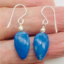 Load image into Gallery viewer, Lapis Lazuli and Sterling Silver Earrings | 1 5/8&quot; (Long) | Blue | 1 Pair |
