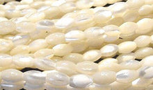 Load image into Gallery viewer, 1 Natural, Untreated 6x4mm Rice Premium Mother-of-Pearl Bead Strand 2243 - PremiumBead Alternate Image 2
