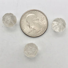 Load image into Gallery viewer, Rare! 3 Hand Carved Quartz Lotus 12mm Beads - PremiumBead Alternate Image 5
