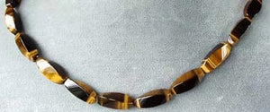 Golden Slender Twist Tigereye 17x6mm Bead Strand 104604 - PremiumBead Primary Image 1