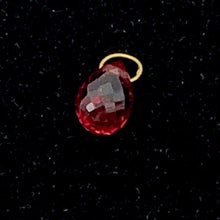 Load image into Gallery viewer, .75cts Orange Sapphire 18K Briolette Bead Pendant | 5.25x4mm |
