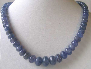 242cts Rare Tanzanite Roundel Bead 20 inch Strand 110387B - PremiumBead Alternate Image 4