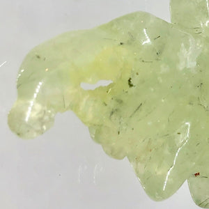 Hand Carved! Green Prehnite Leaf Brio Bead W/Druzy 9886H - PremiumBead Alternate Image 3