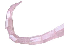 Load image into Gallery viewer, Lovely Rose Quartz Faceted 18x12mm Rectangle Bead Strand 109336

