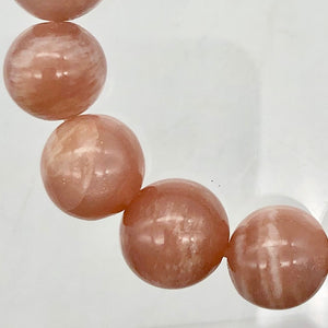Succulent!! 13mm Peach Moonstone 15 Bead Bracelet - PremiumBead Alternate Image 5