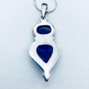 Exotic Labradorite, Blue Sodalite and Sterling Silver Pendant Necklace - PremiumBead Alternate Image 4