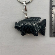 Load image into Gallery viewer, Hematite Koi Fish Pendant Necklace | Semi Precious Stone Jewelry|Silver Pendant - PremiumBead Alternate Image 7
