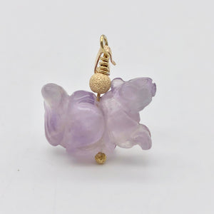 Just Nuts! Amethyst Squirrel Pendant with 14K Gold Filled Bail 509279AMGF - PremiumBead Alternate Image 10