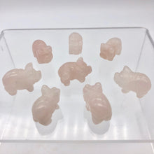 Load image into Gallery viewer, Oink 2 Carved Rose Quartz Pig Beads | 21x13x9.5mm | Pink - PremiumBead Alternate Image 10
