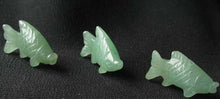 Load image into Gallery viewer, Swimmin&#39; 2 Carved Aventurine Fish Koi Carp Beads | 23x11x8mm | Green - PremiumBead Primary Image 1
