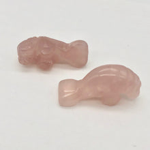 Load image into Gallery viewer, Grace Carved Icy Rose Quartz Manatee Figurine | 21x11x9mm | Pink - PremiumBead Alternate Image 7
