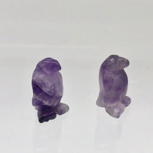 Load image into Gallery viewer, March of The Penguins 2 Carved Amethyst Beads | 21x12x11mm | Purple - PremiumBead Alternate Image 10
