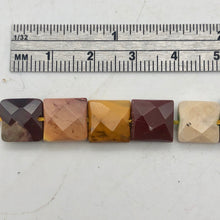 Load image into Gallery viewer, Mookaite Faceted Bead Half-Strand! | 10x10x5mm | Square | 20 beads | - PremiumBead Alternate Image 3
