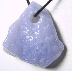 145cts Blue Chalcedony Natural & Untreated Designer Pendant Bead 10506R - PremiumBead Primary Image 1