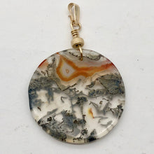Load image into Gallery viewer, Limbcast Round 14K Gold Filled Pendant | 1.5&quot; Long | Clear Orange |
