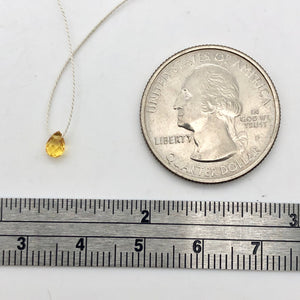 1 Natural Untreated Yellow Sapphire Faceted Briolette Bead - PremiumBead Alternate Image 8