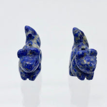 Load image into Gallery viewer, Nuts 2 Hand Carved Animal Sodalite Squirrel Beads | 22x15x10mm | Blue - PremiumBead Alternate Image 3
