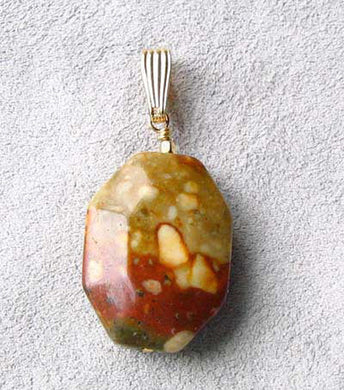 Owyhee Jasper & 14Kgf Pendant! 5706A - PremiumBead Primary Image 1