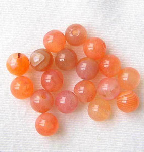 5 Juicy Peach Botswana Agate 5mm Beads 7253 - PremiumBead Primary Image 1