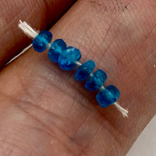 Load image into Gallery viewer, Neon Blue Apatite Faceted Roundel Bead Strand 109904
