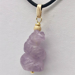 Amethyst Snake Pendant Necklace | Semi Precious Stone Jewelry | 14k Pendant - PremiumBead Alternate Image 10