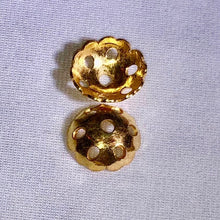 Load image into Gallery viewer, 2 Precious 22K Vermeil Lacy 3x9mm Bead Caps 008587 - PremiumBead Primary Image 1
