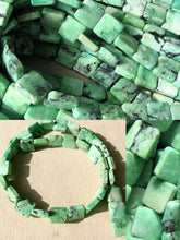 Load image into Gallery viewer, Mojito Natural Green Turquoise Square Coin Bead Strand 107412G - PremiumBead Alternate Image 3

