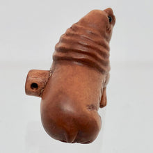 Load image into Gallery viewer, Hand Carved and Signed Boxwood Walrus Ojime/Netsuke Bead - PremiumBead Alternate Image 4
