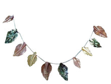Load image into Gallery viewer, Abalone Pink and Golden Mother of Pearl Hand Carved Leaf Bead Strand 104321C
