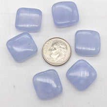 Load image into Gallery viewer, Blue Chalcedony Square Half Strand | 16x16x6 | Blue | 13 Beads |
