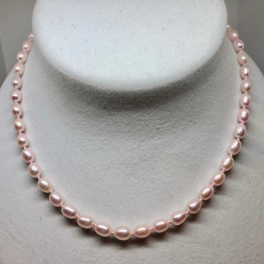 Lovely Natural Pink Freshwater Pearl Necklace 200016 - PremiumBead Primary Image 1