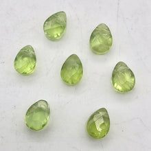 Load image into Gallery viewer, Peridot Faceted Briolette Bead | 1.5 cts | 7x5x4mm | Green | 1 bead | - PremiumBead Alternate Image 3
