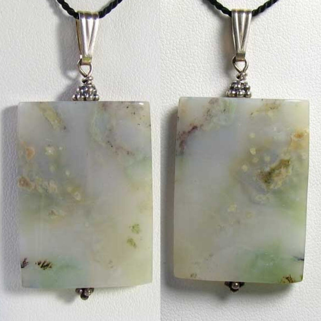 Designer! Ocean Jasper Bead & Sterling Silver Pendant 503533D - PremiumBead Primary Image 1