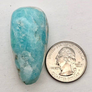 Gemmy Amazonite Crystal Specimen | 42x22x18mm | Blue | 21.5 grams | - PremiumBead Alternate Image 5