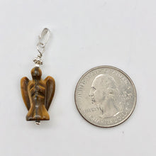 Load image into Gallery viewer, On the Wings of Angels Tigereye Sterling Silver 1.5&quot; Long Pendant 509284TES - PremiumBead Alternate Image 6
