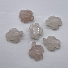 Load image into Gallery viewer, Majestic 2 Carved Rose Quartz Sea Turtle Beads | 23x18.5x8mm | Pink
