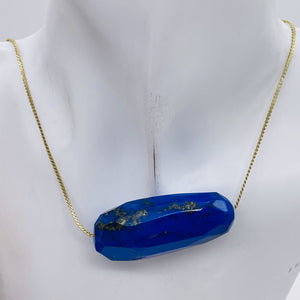 Lapis, Designer Cut 124ct Pendant Bead | 47x20x16mm | Blue | 1 Bead |