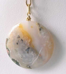 Shimmer! Large Ocean Jasper with Druzy 14Kgf Pendant 510561G - PremiumBead Alternate Image 2